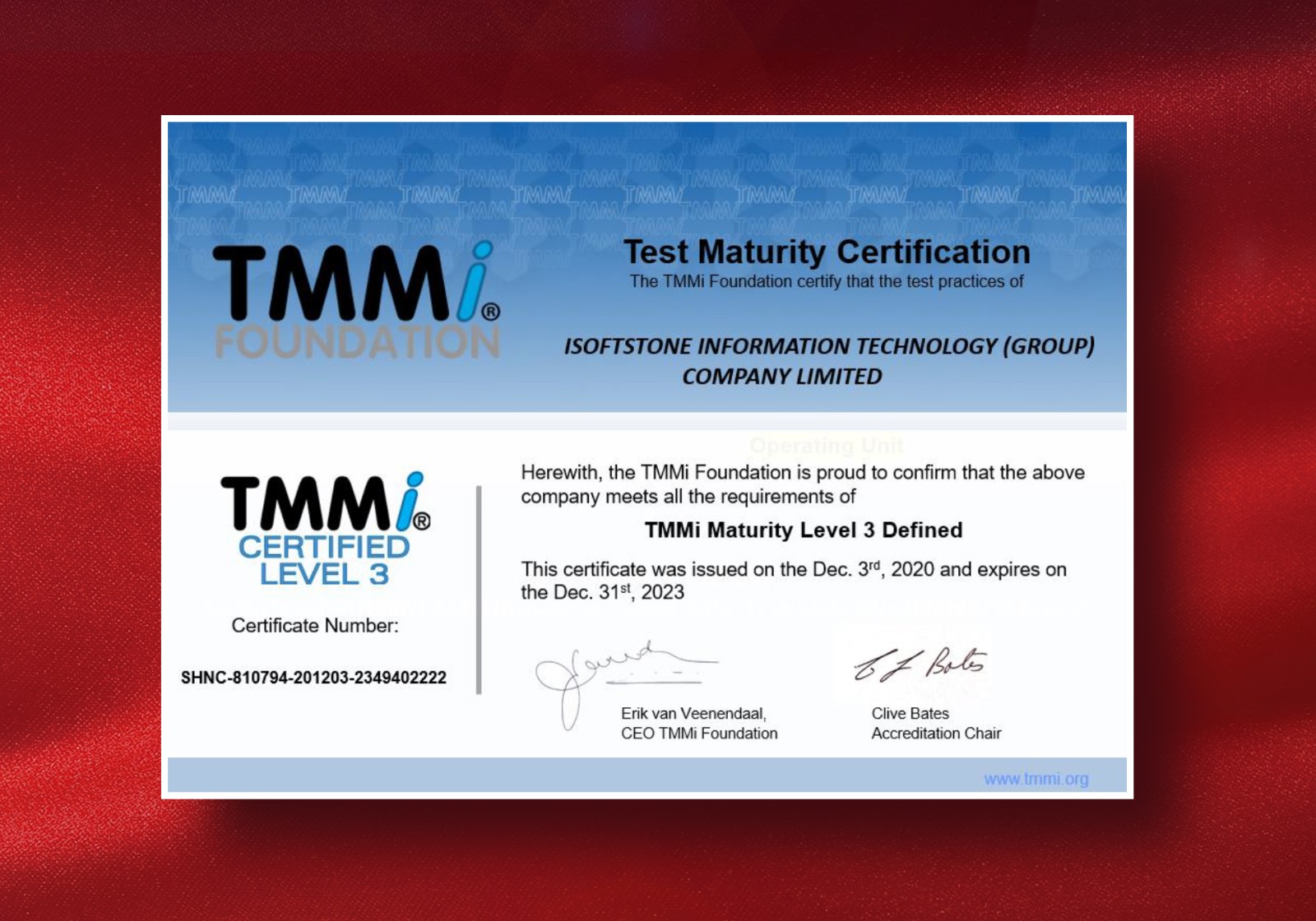 与国际主流技术接轨 XPJ官网动力获TMMi3级和CMMI5级双认证